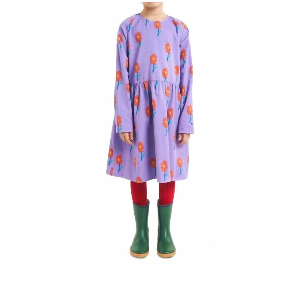 NEW BOBO CHOSES flowers all over woven dress in purple
